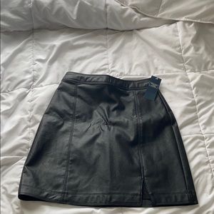 Vegan leather skirt